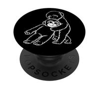 Punch Kun Bebé Mono de Nieve Japón Juguete Orangután PopSockets PopGrip Adhesivo