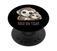 Punch Kun Bebé Mono de Nieve Japón Juguete Orangután PopSockets PopGrip Adhesivo