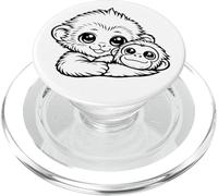 Punch Kun Bebé Mono de Nieve Japón Juguete Orangután PopSockets PopGrip para MagSafe
