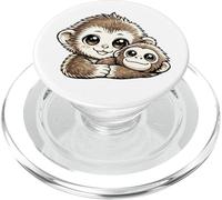 Punch Kun Bebé Mono de Nieve Japón Juguete Orangután PopSockets PopGrip para MagSafe