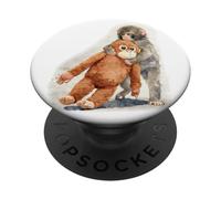 Punch - Lindo bebé Mono y orangután Peluche Juguete Acuarela PopSockets PopGrip Adhesivo