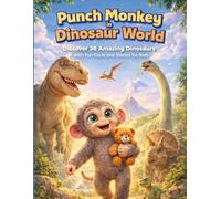 Punch Monkey in Dinosaur World: Discover 36 Amazing Dinosaurs with Fun Facts and Stories for Kids (Punch Monkey’s Big Adventure)