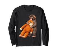 Punch Monkey & Lola Peluche Amigo. Adorable Macaco del zoológico de Japón Manga Larga