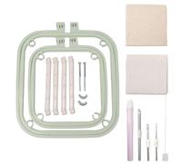 Punch Needle - Colorido neumático de doble capa, herramienta de soporte de escritorio | Soporte creativo para manualidades para ejercicios manuales, pantalla de aprendizaje de mesa de estudio en casa