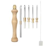 Punch Needle Supplies - Adjustable Cross Stitching Hooking Kit Floss Yarn
