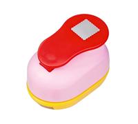 Punch per Carta per Fai da Te - Accessorio Portatile Resistente per Fai da Te e Hobby - Perforatore Rotondo e Quadrato per Francobolli e Busti - per Progetti Arte Compleanno Scuola Casa e Cartoline