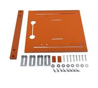 Punch- Placa base para máquina de corte para motores de 4 pulgadas, herramienta manual portátil para piedra de madera, resistente al desgaste, naranja, 28 x 20 cm