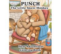 Punch The Little Snow Monkey - New Adventures Coloring Book