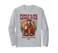 Punch y su orangután Valiente pequeño Explorador 2026 Manga Larga