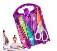 Puncher Craft Set - Herramienta de papel creativa, accesorio para niños, cortador de agujeros para niños pequeños | Fun Scrapbooking Supply, Easy Grip Design Educational Activity - Solución para