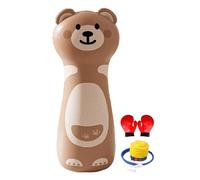 Punching Bag Kids - PVC 42x120cm, Inflatable Boxing Set, Stable Base | Cute Cartoon Design, Heavy Duty, Boys Girls Teen Children For Indoor Outdoor Active Play Usage