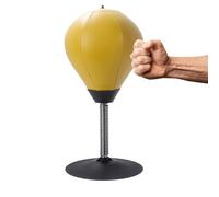 Punching Bag - PVC, 14.57x7.09x7.09in Boxing Bag Desktop Boxing Punch Ball | Durable Electroplated Spring Fitness Toy, Stress Relief Sports Equipment For Home, Office, Training, Workout, Gift