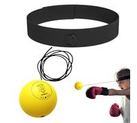 Punching Ball con diadema, Punching Reflex Ball | Bola de reflejo de golpe multifuncional para principiantes | Suministros de entrenamiento divertidos, pelota de boxeo para adultos para coordinación