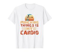 Punching Things Is My Cardio Martial Arts Artes Marciales Camiseta, Hombre, Blanco, 6XL