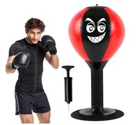 Punchingball Mesa Oficina con Ventosa Rage Bag Escritorio Bolsa de Boxeo Herramienta Punchingball Mesa con Plumas para Chef Colegas Amigos Actividad en casa y en la Oficina para aliviar el