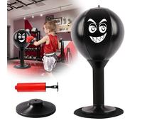 Punchingball Mesa, saco de boxeo de mesa, saco de boxeo de oficina, mini saco de boxeo, juguete de escritorio, saco de boxeo de pie, bolsa de punching de escritorio con fuertes ventosas, bomba de aire