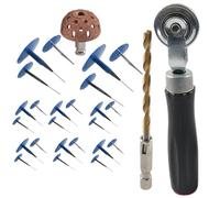 Puncture Fix Plug, Versatile Tire Kit, Inflation Repair Gear with Rubber Nails, Vehicle Tire Solution with Compact Organizer, Auto Supplies, Electric Bike Scooter Repair for Quick Roadside Use