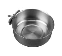 Pundrot Bowl - Copa de Jaula de 6 Pulgadas | Alimentador de Acero: Plato de alimentación Inoxidable con una Abrazadera Firme de diseño no tóxico y sin Sabor Disponible en 3 tamaños, mant