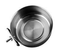 Pundrot Bowl - Copa de Jaula de 6 Pulgadas | Alimentador de Acero: Plato de alimentación Inoxidable con una Abrazadera Firme de diseño no tóxico y sin Sabor Disponible en 3 tamaños, mant