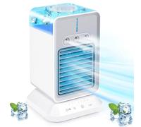 PUNELE Air Acondicionador Portátil, Multifuncional 3 Niveles Oscilador Humidificador Humidificador Desktop Cofryer, 3 Velocidades, Tiempo de 2h 4h, para Oficina en Casa, Al Aire Libre