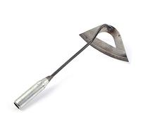 PUNELE Azada de jardín con mango, azada hueca endurecida, azada manual para malas hierbas, azada con mango largo, herramienta de jardinería para aflojar el suelo, herramienta de jardinería