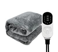 PUNELE Manta Calefactora de 12 V, Manta Calefactora para Automóvil, Franela Suave y Cálida, Manta Eléctrica Transpirable para Automóvil de Calentamiento Rápido para Acampar, 100x75 Cm