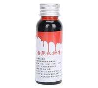 PUNELE Maquillaje Falso Sangre de Halloween Sangre Falsa 30 Ml, Maquillaje de Cosplay, Efecto Vívido Aterrador para el Carnaval de Rendimiento Escénico, Agua para Colorear de (30 ml de sangre)