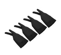 PUNELE Paquete de 4 guantes para tabletas de dibujo de artistas, elasticidad suave para artes digitales, bocetos con ajuste cómodo, 3 capas, dos dedos para tableta gráfica (L)