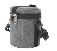 Punga de Caja de Lentes de Cámara, Cremallera Suave de la Cámaras de la del Algodón de Poliéster para el Trabajo (Grey)