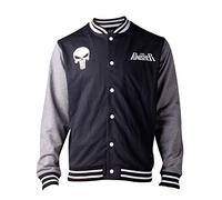 Punisher The Skull - Logo Chaqueta College Negro/Gris M