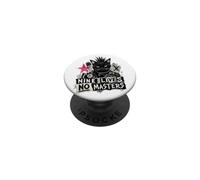 Punk Cat Nine Lives No Masters Mohawk Anarchy PopSockets PopGrip Adhesivo