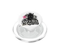 Punk Cat Nine Lives No Masters Mohawk Anarchy PopSockets PopGrip para MagSafe