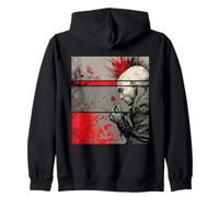 Punk con Mariposa - Diseño de Contraste sombrío Sudadera con Capucha