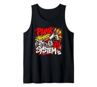 Punk contra el Sistema - Protesta rebelde Punk Rock Camiseta sin Mangas