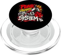 Punk contra el Sistema - Protesta rebelde Punk Rock PopSockets PopGrip para MagSafe