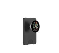 Punk Dinosaur Velociraptor Funny Skateboarding PopSockets PopWallet para MagSafe