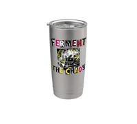 Punk Homebrewer Ferment The Chaos Craft Beer Vaso térmico de acero inoxidable de doble pared