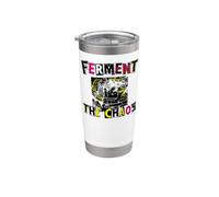 Punk Homebrewer Ferment The Chaos Craft Beer Vaso térmico de acero inoxidable de doble pared