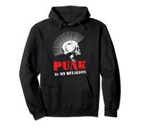 Punk Is My Religion I Punker & Anarchy para Punk Rock Sudadera con Capucha