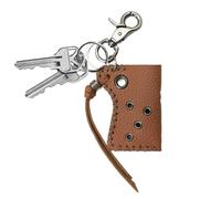 Punk Keychain, PU Tool Bag Keychain Organizer with Metal Rivet for Teens Adults Couples Friends, Edgy Modern Ornament for Backpacks Belts Wallets Travel Everyday Carry Gear 8x6.3x2cm