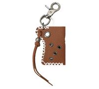Punk Keychain, PU Tool Bag Keychain Organizer with Metal Rivet for Teens Adults Couples Friends, Edgy Modern Ornament for Backpacks Belts Wallets Travel Everyday Carry Gear 8x6.3x2cm