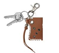 Punk Keychain, PU Tool Holder Keychain, Metal Rivet Ornament 3.15x2.48x0.79 inches, Portable Organizer Accessory Teens Men Adults Couples Friends, Ideal for Travel Outdoor Everyday Carry