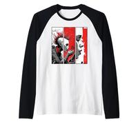 Punk & Mariposa - El Arte se Encuentra con la rebelión Camiseta Manga Raglan