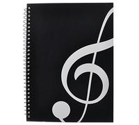 Punk - Papel de música con 40 páginas de partitura musical - Cuaderno de música Music Note Black
