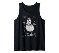 Punk Patito Graphic Spiked Collar Duck Alt Animal Design Camiseta sin Mangas