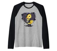 Punk Pato Bebé Gótico Grunge Rock Camiseta Manga Raglan