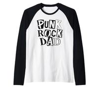 Punk Rock Dad Tattoos Punker Rocker Ska Music Band Padre Camiseta Manga Raglan