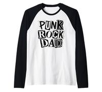 Punk Rock Dad Tattoos Punker Rocker Ska Music Band Padre Camiseta Manga Raglan
