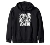 Punk Rock Dad Tattoos Punker Rocker Ska Music Band Padre Sudadera con Capucha