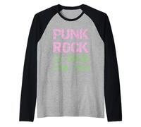 Punk Rock es Bueno para ti - Cool Grunge Font Rocker Design Camiseta Manga Raglan